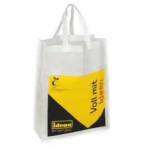 Tragetasche Gr. L kompostierbar, 38x50x14cm - Größe L, non woven, PLA