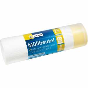 Zugbandbeutel 30 Liter 25 Stück, 50x60cm - auf Rolle