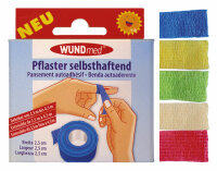 Pflaster selbsthaftend 2,5cm x 4,5m latexfrei