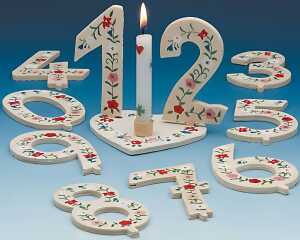 TIB HEYNE Geburtstagszahl Holz 4 11514