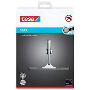 tesa Duschabzieher - chrom/weiß