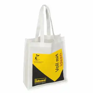 Tragetasche Gr. M kompostierbar 30x35x10cm - Größe M, non woven, PLA