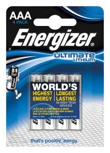 ENERGIZER Batterie Ultimate Lithium Micro (AAA) 1,5Volt 4 Stück