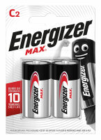 ENERGIZER Batterie Max Baby C 1,5 V, weiß/rot, 2...