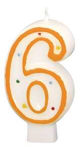 Geburtstagskerze Zahl 6 RIETHMÜLLER 550286
