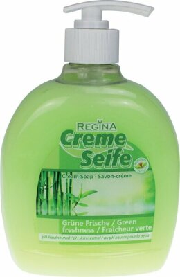 Creme Seife Regina 500ml Grüne Frische - Push-Pull (Spüllmittel) Verschluss