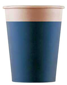 Pappbecher 200ml, türkis 8. Stk, kompostierbar