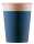 Pappbecher 200ml, türkis 8. Stk, kompostierbar