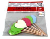 DEMMLER  Deko Picker Herzen 3cm 10St f.sort