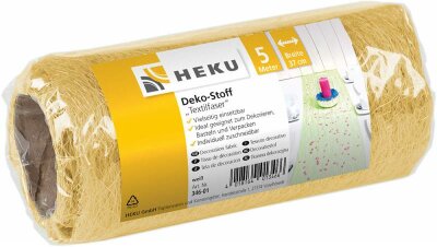 Deko Stoff Textilfaser 5mx37cm auf Rolle gold - gold metallic