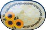 Platzdeckchen Sonnenblume oval 43,5x28cm