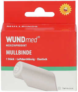 WUNDMED Wundverband Mullbinde 1 Stück 4m x 6cm