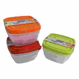 SCHULZ HAUSHALT Gefrierdosen 3 er Set 1 l