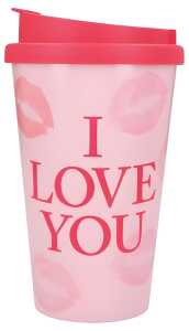 Becher To-Go mit Spruch I Love you - Depesche