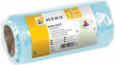 Deko Stoff Textilfaser 5mx37cm a. Rolle hellblau - hellblau