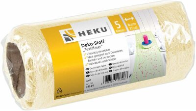 Deko Stoff Textilfaser 5mx37cm auf Rolle creme