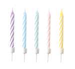 Geburtstagskerzen Pastel Rainbow, 10 Stück
