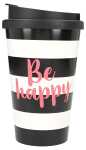 Becher To-Go mit Spruch Be HappY - Depesche