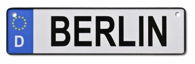 Blechschild KFZ Kennzeichen Berlin