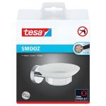 tesa Ablagekorb Seife - Metall chrom/Glas satiniert