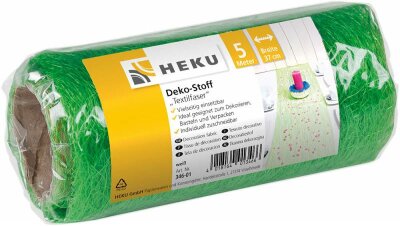 Deko Stoff Textilfaser 5mx37cm auf Rolle grün - dunkelgrün