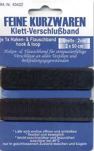 HILPERT VERTR. Klettband 50cmx2cm schwarz