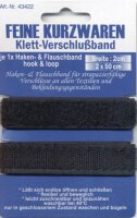 Klettband 50cmx2cm schwarz