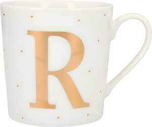 Porzellan Tasse mit Motiv Buchstabe R - Depesche