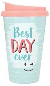 Becher To-Go mit Spruch Best Day ever - Depesche
