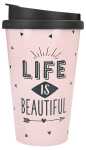 Becher To-Go mit Spruch Life is Beautiful - Depesche