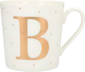 Porzellan Tasse mit Motiv Buchstabe B - Depesche