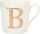 Porzellan Tasse mit Motiv Buchstabe B - Depesche