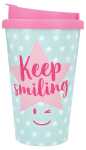 Becher To-Go mit Spruch Keep Smiling - Depesche