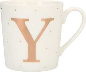 Porzellan Tasse mit Motiv Buchstabe Y - Depesche