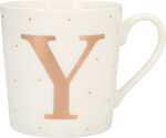 Porzellan Tasse mit Motiv Buchstabe Y - Depesche
