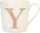 Porzellan Tasse mit Motiv Buchstabe Y - Depesche
