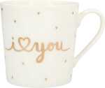 Porzellan Tasse mit Motiv I love you - Depesche...