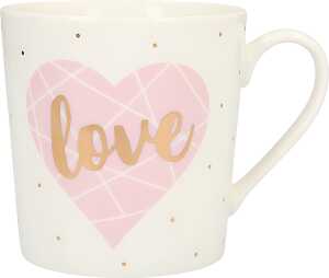 Porzellan Tasse mit Motiv Love - Depesche