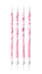 Geburtstagskerzen 12er marmoriert pink