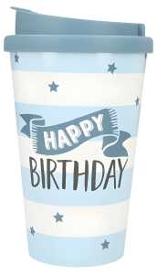Becher To-Go mit Spruch Happy Birthday Sterne - Depesche