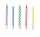 Geburtstagskerzen 10er Bright Rainbow