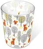 Glaskerze Ø 8,5cm x 10cm Mushroom pickers