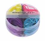 Gummiringe 4 in 1 80 Stück, 20 St.je Farbe