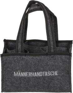 OOTB Graue Männerhandtasche mit 6 Fächern