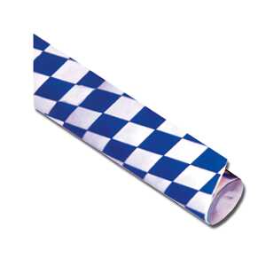DEMMLER Tischtuchpapier RAUTE 100cmx10m weiss-blau