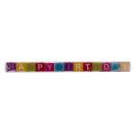 OOTB Farbiger Kerzenblock mit Schrift Happy Birthday