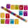 OOTB Farbiger Kerzenblock mit Schrift Happy Birthday
