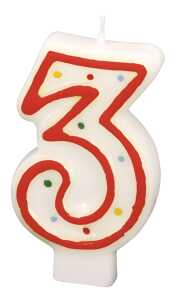 Geburtstagskerze Zahl 3 RIETHMÜLLER 550283