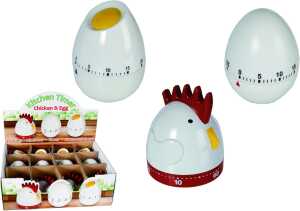 OOTB Kurzzeitwecker Egg & Chicken ca. 8 x 7 cm