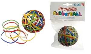 Gummiband Rondella Rubberball bunt ca. 200 Bänder, Durchmesser 60mm